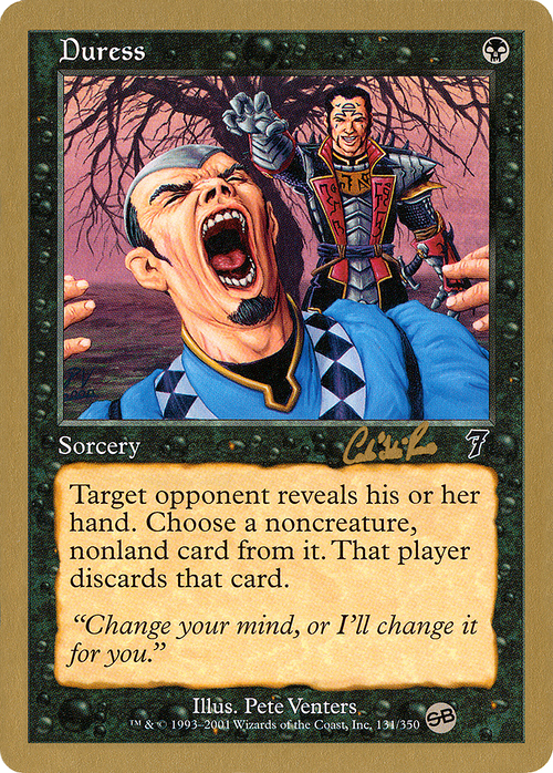 Duress - 2002 Carlos Romao (7ED) (SB) (WCD-) - World Championship Decks 2002