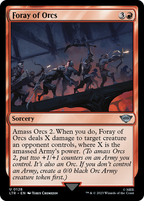Foray of Orcs (LTR-128) - The Lord of the Rings: Tales of Middle-earth Foil