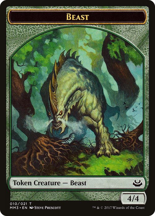 Beast Token (4/4) (MM3-010) - Modern Masters 2017 Tokens