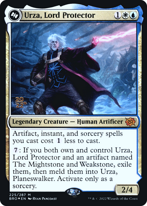 Urza, Lord Protector (PRE-225) - The Brothers' War Promos Foil