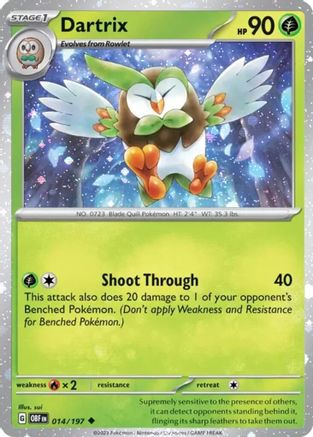 Dartrix (Cosmos Holo) 014/197  - Holofoil Miscellaneous Cards & Products - Uncommon