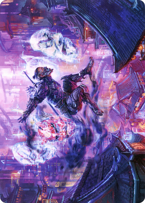 Thousand-Faced Shadow // Thousand-Faced Shadow (ANEO-037) - Neon Dynasty Art Series (Borderless) Foil