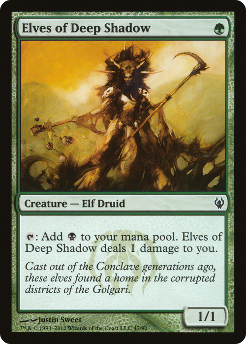 Elves of Deep Shadow (DDJ-047) - Duel Decks: Izzet vs. Golgari