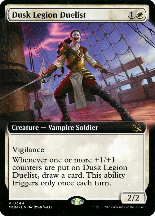 Dusk Legion Duelist (Extended Art) (MOM-344) - March of the Machine: (Extended Art)