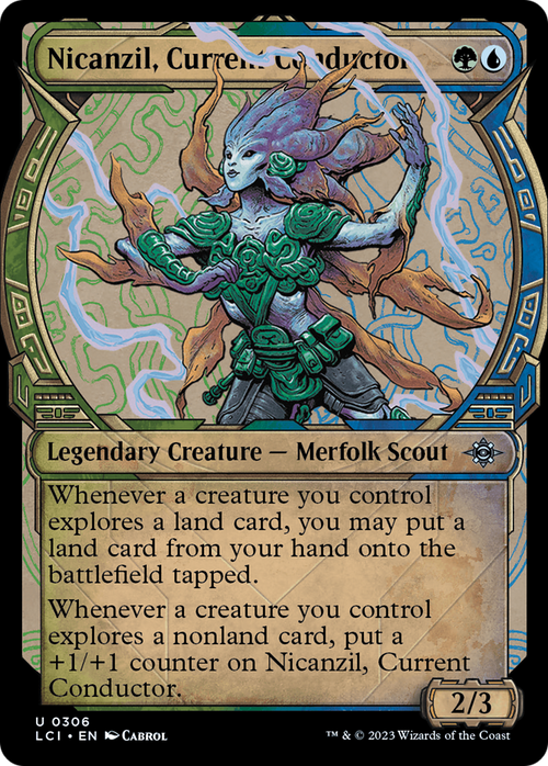 Nicanzil, Current Conductor (Showcase) (LCI-306) - The Lost Caverns of Ixalan: (Showcase) Foil