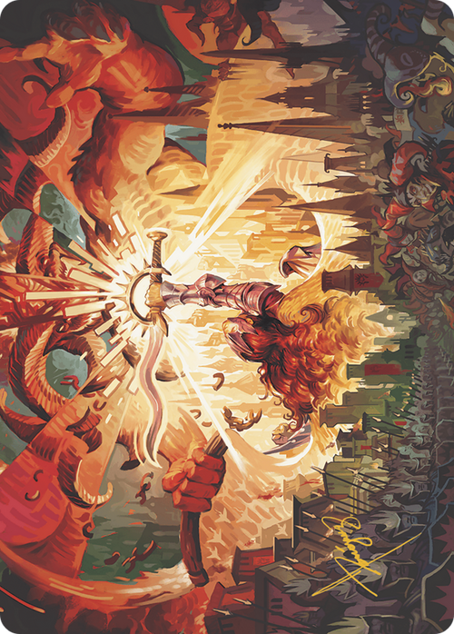 Warleader's Call // Warleader's Call (AMKM-023) - Murders at Karlov Manor Art Series (Borderless) Foil