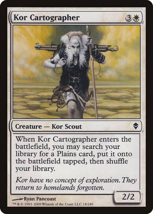 Kor Cartographer (ZEN-018) - Zendikar Foil
