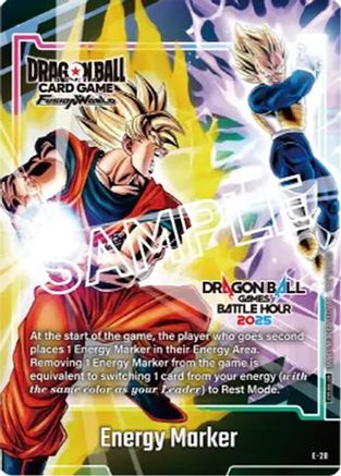 Energy Marker (E-28) (Dragon Ball Games Battle Hour 2025 Promo Card Set) (E-28) - Fusion World Energy Markers Holofoil