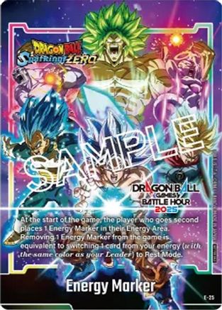 Energy Marker (E-25) (Dragon Ball Games Battle Hour 2025 Promo Card Set) (E-25) - Fusion World Energy Markers Holofoil