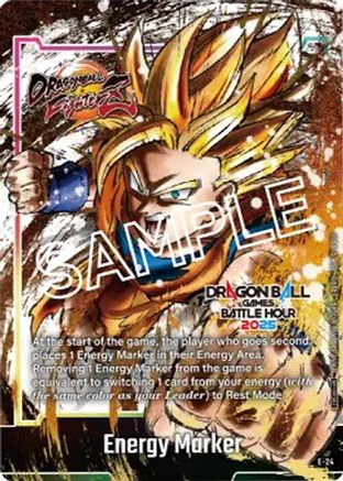Energy Marker (E-24) (Dragon Ball Games Battle Hour 2025 Promo Card Set) (E-24) - Fusion World Energy Markers Holofoil