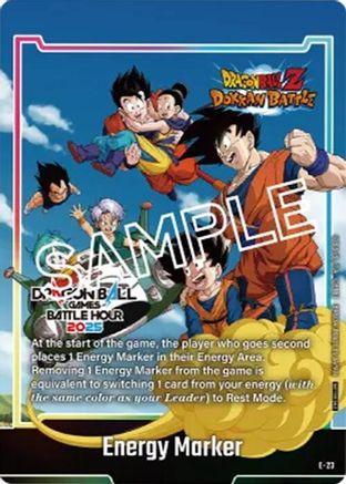 Energy Marker (E-23) (Dragon Ball Games Battle Hour 2025 Promo Card Set) (E-23) - Fusion World Energy Markers Holofoil