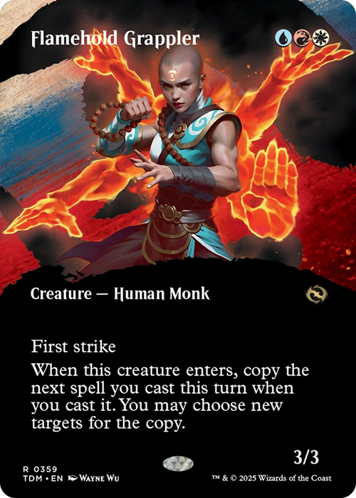 Flamehold Grappler (Borderless) (TDM-359) - Tarkir: Dragonstorm: (Showcase)