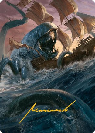 Hullbreaker Horror Art Card (Gold-Stamped Signature) (AAINR-005) - Art Series: Innistrad Remastered