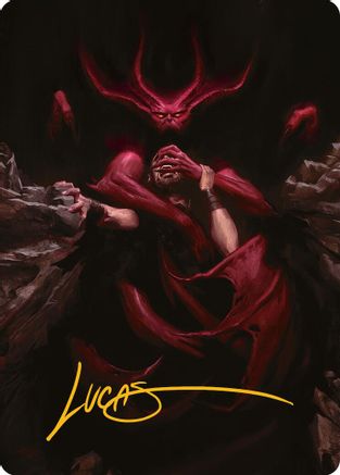 Infernal Grasp Art Card (Gold-Stamped Signature) (AAINR-010) - Art Series: Innistrad Remastered