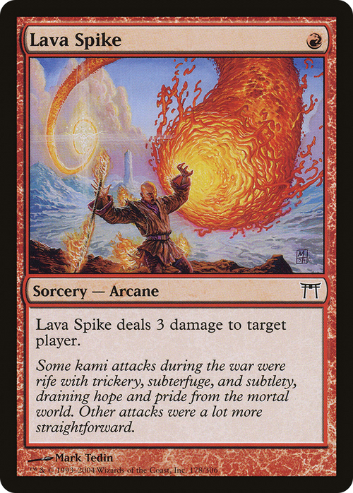 Lava Spike (CHK-178) - Champions of Kamigawa