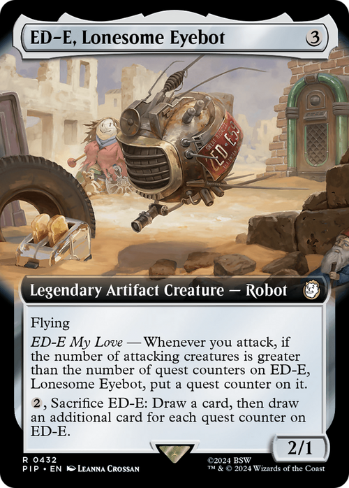 ED-E, Lonesome Eyebot (Extended Art) (PIP-432) - Fallout: (Extended Art) Foil