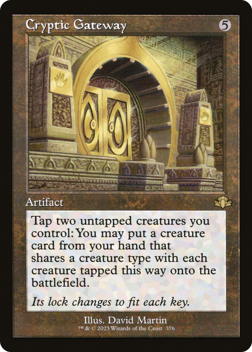 Cryptic Gateway (Retro Frame) (DMR-376) - Dominaria Remastered