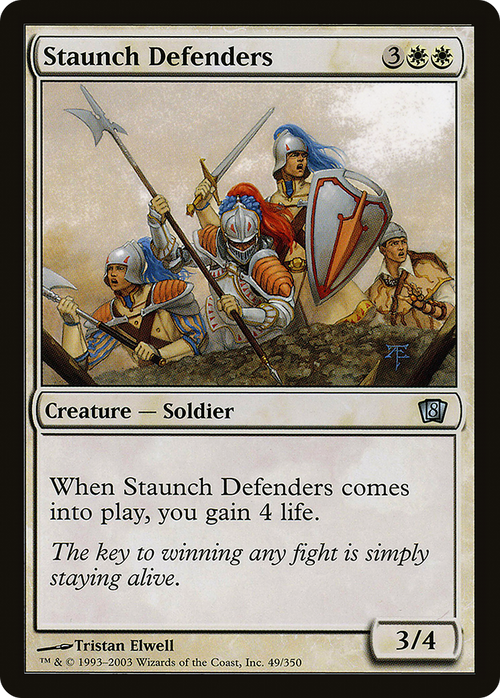 Staunch Defenders (8ED-049) - 8th Edition Foil