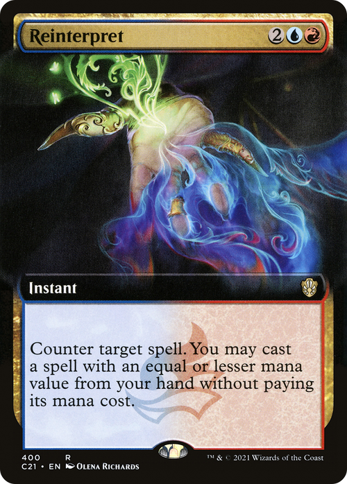 Reinterpret (Extended Art) (C21-400) - Commander 2021: (Extended Art)