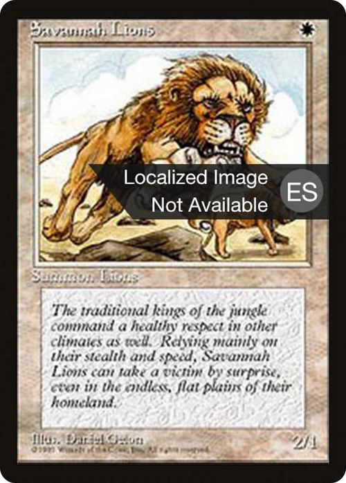 Savannah Lions (4BB-) - Fourth Edition Foreign Black Border