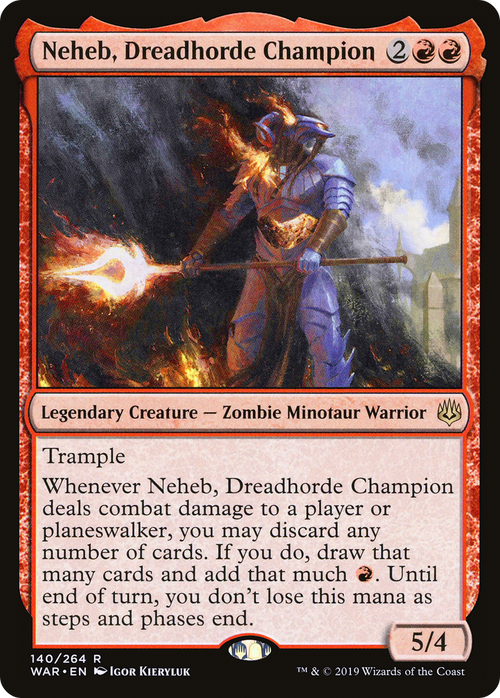 Neheb, Dreadhorde Champion (WAR-140) - War of the Spark Foil
