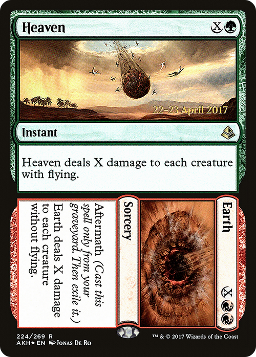 Heaven // Earth (PRE-224S) - Amonkhet Promos Foil