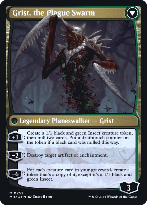 Grist, Voracious Larva (PRE-251) - Modern Horizons 3 Promos Foil