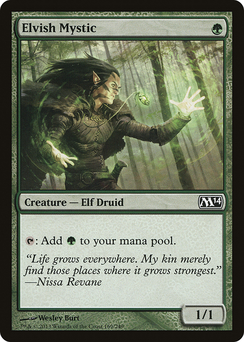 Elvish Mystic (M14-169) - Magic 2014 Foil