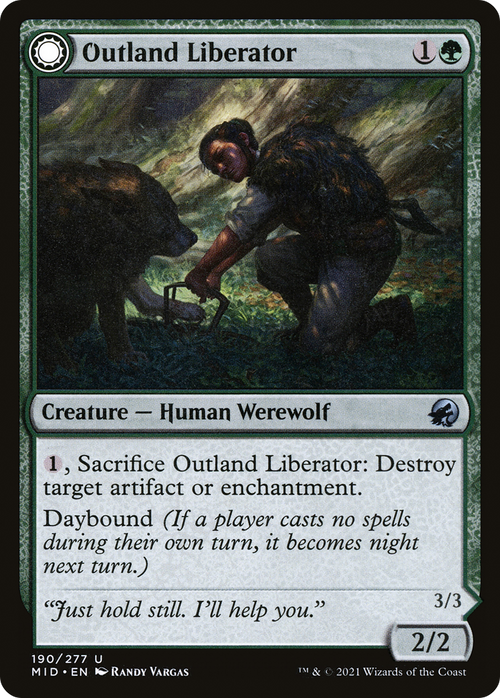 Outland Liberator (MID-190) - Innistrad: Midnight Hunt: (Double Faced Transform)