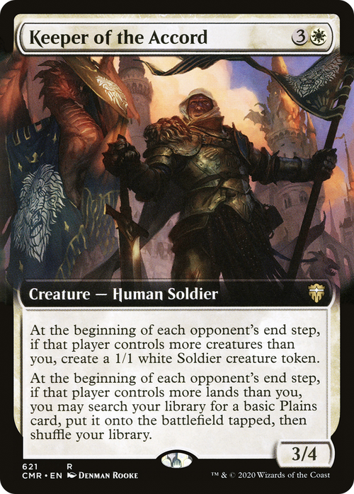 Keeper of the Accord (Extended Art) (CMR-621) - Commander Legends: (Extended Art) Foil
