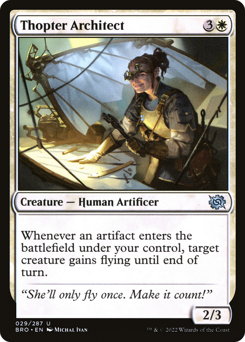 Thopter Architect (BRO-029) - The Brothers' War Foil