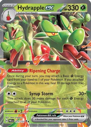 Hydrapple ex 011  - Holofoil SV Prismatic Evolutions - Double Rare