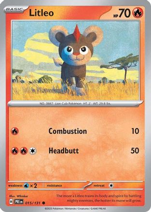 Litleo 015  - Reverse Holofoil SV Prismatic Evolutions - Common