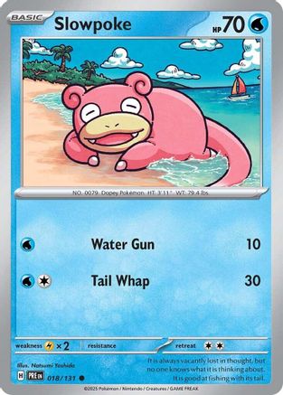 Slowpoke 018  - Reverse Holofoil SV Prismatic Evolutions - Common