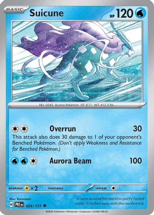 Suicune 024  SV Prismatic Evolutions - Uncommon