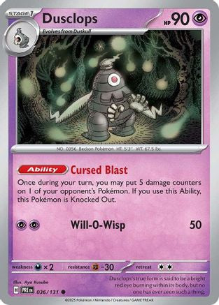 Dusclops 036  SV Prismatic Evolutions - Common