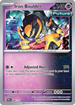Iron Boulder 046  - Holofoil SV Prismatic Evolutions - Rare