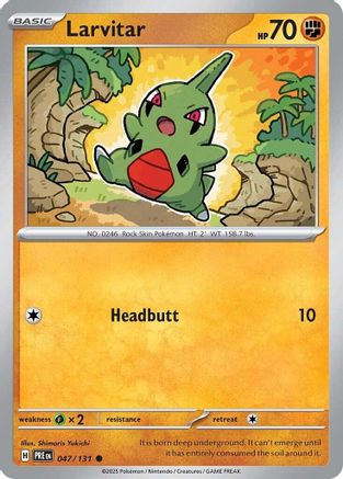 Larvitar 047  SV Prismatic Evolutions - Common
