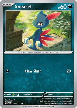 Sneasel 061  SV Prismatic Evolutions - Common