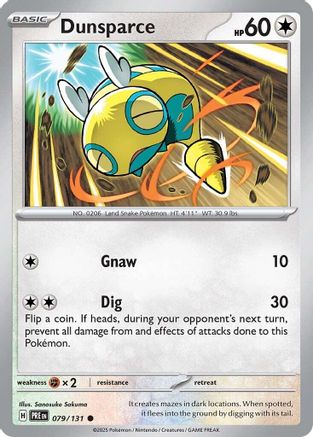 Dunsparce 079  SV Prismatic Evolutions - Common