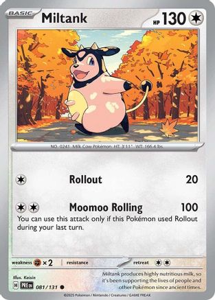 Miltank 081  SV Prismatic Evolutions - Common
