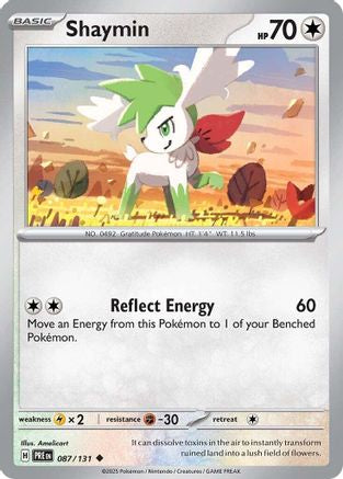 Shaymin 087  - Reverse Holofoil SV Prismatic Evolutions - Uncommon