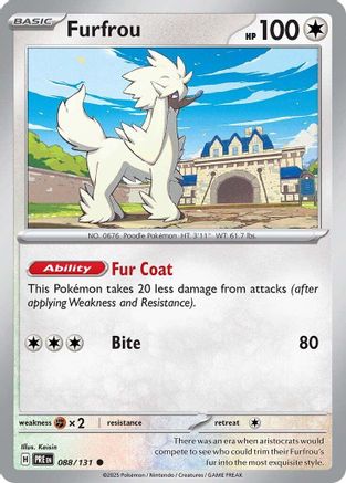 Furfrou 088  SV Prismatic Evolutions - Common