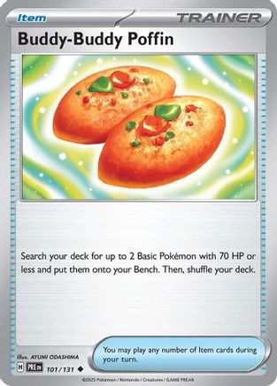 Buddy-Buddy Poffin 101  - Reverse Holofoil SV Prismatic Evolutions - Uncommon
