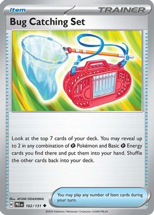 Bug Catching Set 102  - Reverse Holofoil SV Prismatic Evolutions - Uncommon