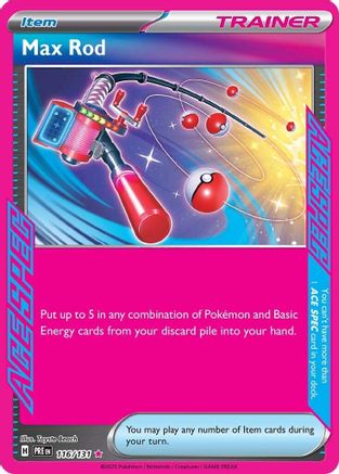 Max Rod 116  - Holofoil SV Prismatic Evolutions - ACE SPEC Rare