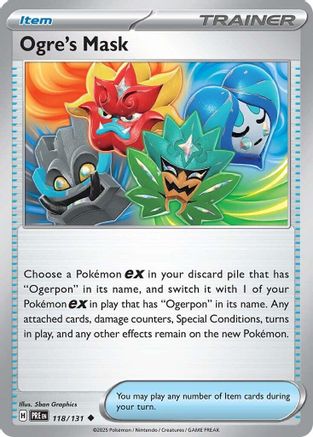 Ogre's Mask 118  SV Prismatic Evolutions - Uncommon