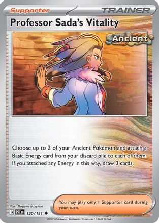 Professor Sada's Vitality 120  - Reverse Holofoil SV Prismatic Evolutions - Uncommon