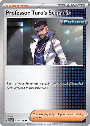 Professor Turo's Scenario 121  - Reverse Holofoil SV Prismatic Evolutions - Uncommon