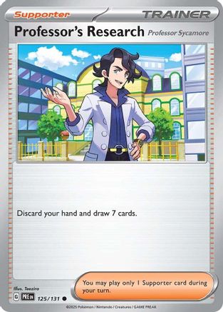Professor's Research [Professor Sycamore] 125  SV Prismatic Evolutions - Common